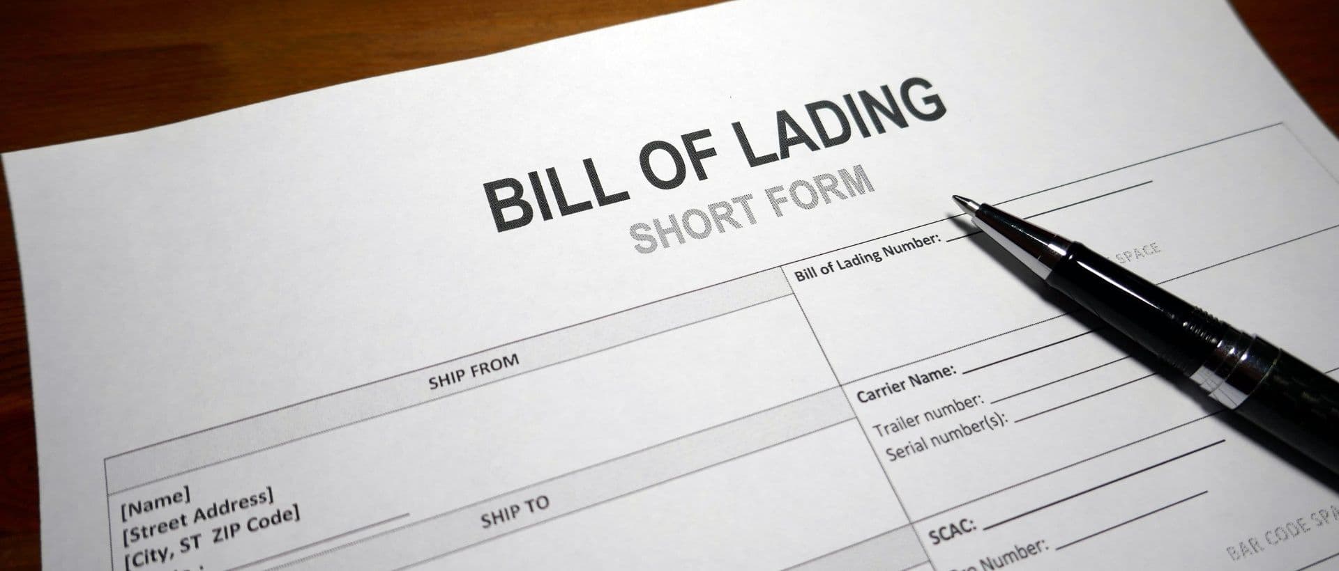 bill of lading